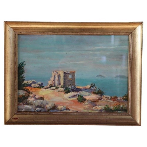 Paesaggio scogliera con
