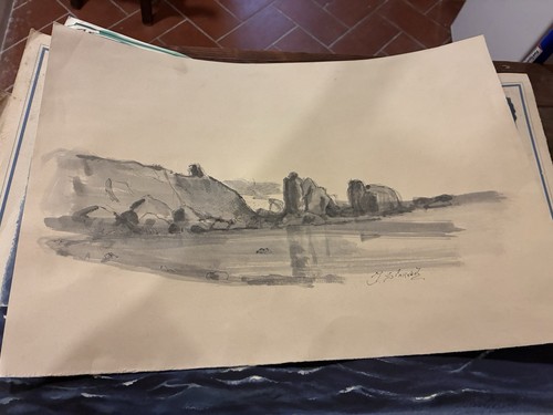 Disegno carta paesaggio