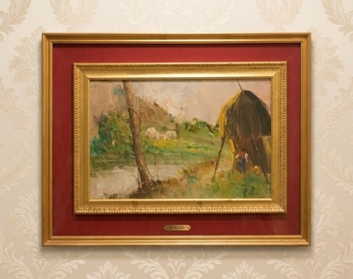 Dipinto olio paesaggio - dipinto, a