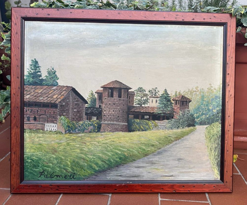 Dipinto olio tela - olio, su