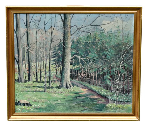 Quadro paesaggio forestale - quadro,