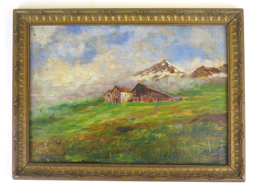Quadro con paesaggio - con, di