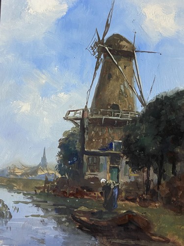 Quadro firmato gouache xix - quadro,