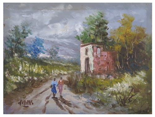 Quadro olio paesaggio - quadro, ad