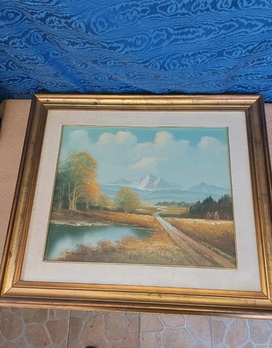 Dipinto olio tela paesaggio - dipinto, su