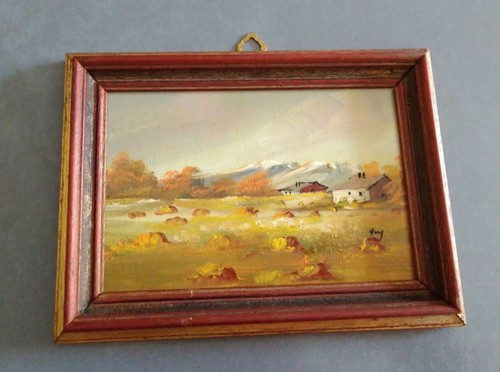 Dipinto olio cartone - a, su