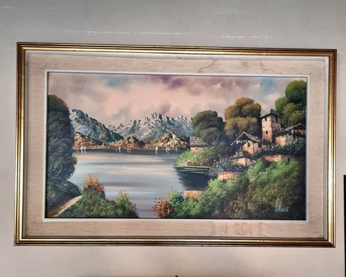 Quadro olio tela tema - quadro, su