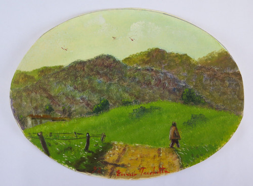Vecchio quadro olio - olio, firmato