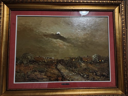 Dipinto olio tela firmato - olio, su