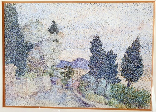 Paesaggio puntinista non - puntinista, ,