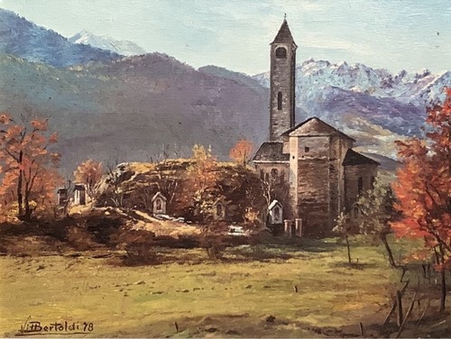 Dipinto olio paesaggio - dipinto,