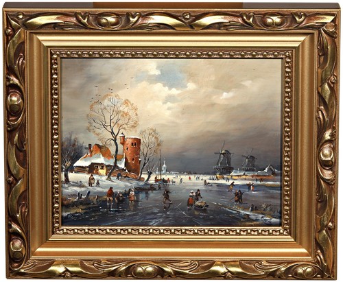 Paesaggio invernale olandese - invernale,