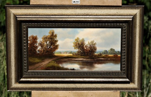 Paesaggio fluviale con alberi - fluviale,