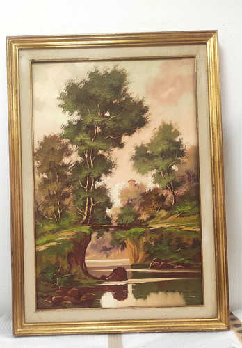 Quadro paesaggio olio tela - quadro,