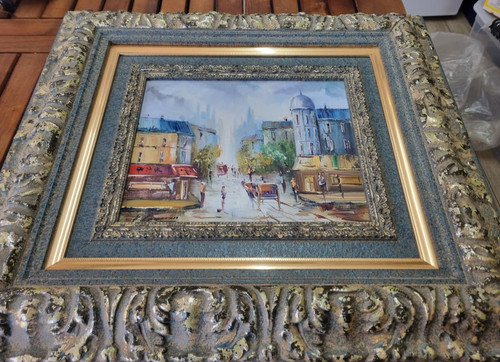 Dipinto olio parigi - dipinto,