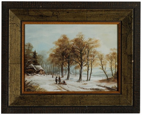 Olio legno firmato h - olio,