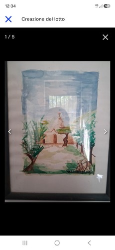 Quadro acquerello paesaggio