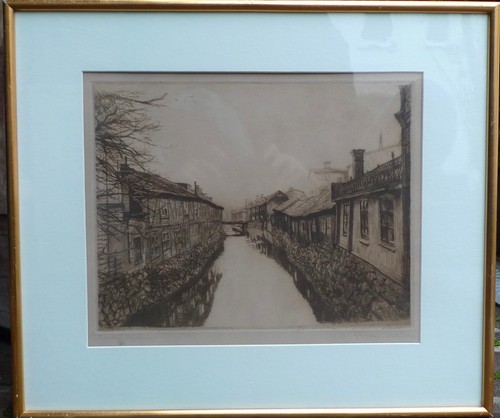 Quadro con paesaggio - quadro,