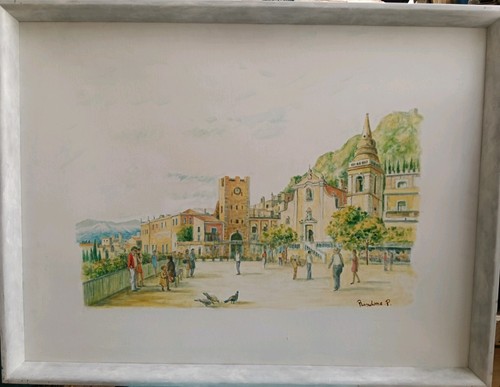 Dipinto olio tela - su,