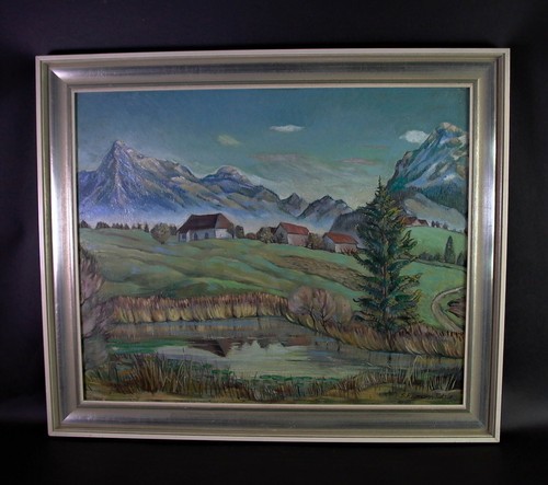 Dipinto olio ninfee - olio,