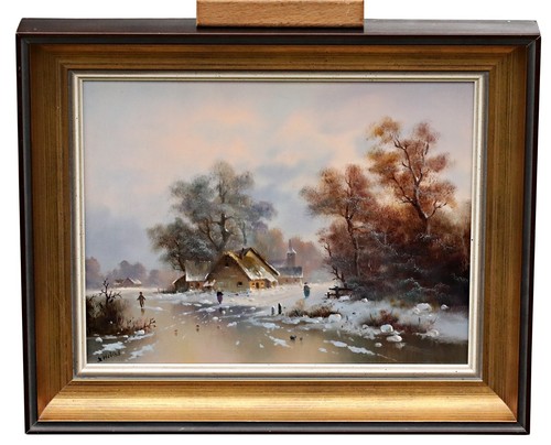 Paesaggio invernale con pista - con,