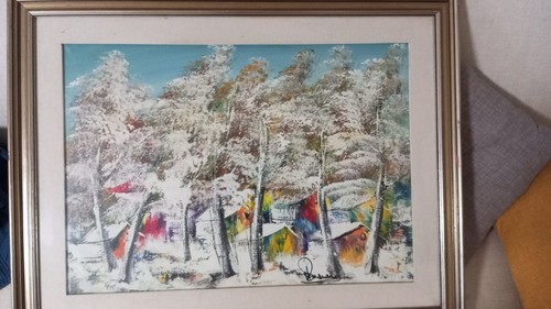 Quadro dipinto paesaggio