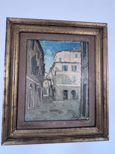Quadro dipinto con - , cornice