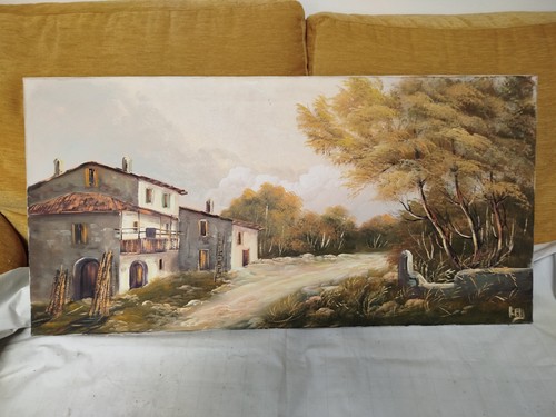 Quadro dipinto paesaggio con