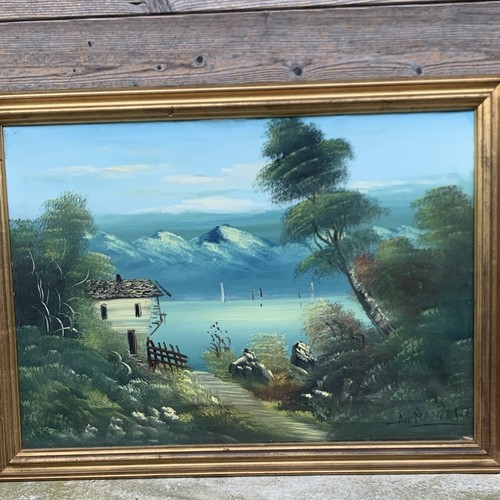 Dipinto olio paesaggio - dipinto,