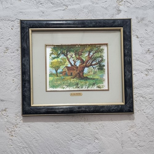 Quadro paesaggio rustico con - quadro,