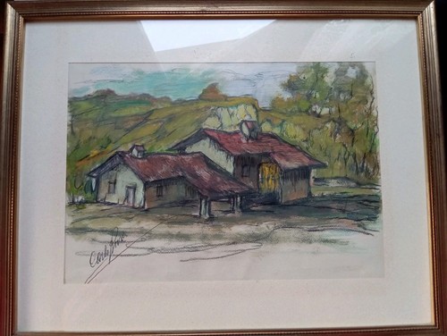 Quadro acquerello paesaggio - ad,