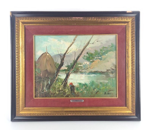 Quadro firmato rino paesaggio - quadro,