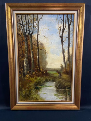 Dipinto olio tela - olio, su